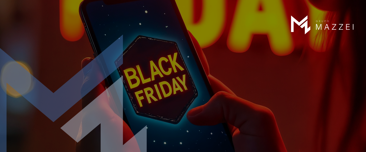 Black Friday: alerta sobre o risco de vender muito e lucrar pouco, com orientação da Mazzei Contabilidade sobre cálculo de margem de lucro.